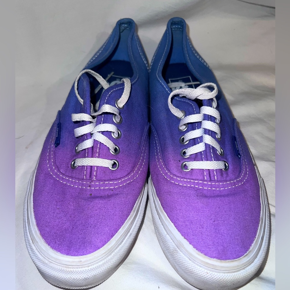 Vans Off the Wall Ombre Canvas Lace up Shoes  Sneaker Womens 9 Mens 7.5 Low Top